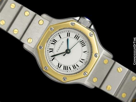 cartier santos octagon ladies price|cartier santos octagon automatic movement.